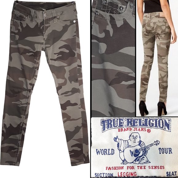 Skinny camo Jegging("legging"), low rise - Picture 1 of 12
